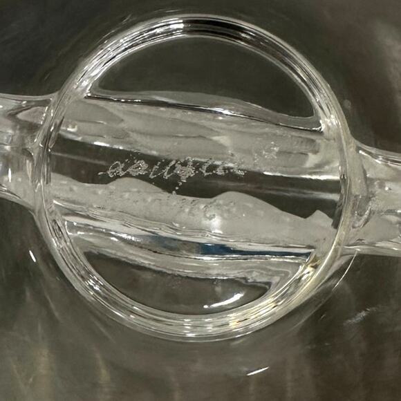 Lalique France Signed Clear Crystal Caravelle Clipper Ship Jewelry Trinket Dish - Picture 2 of 6